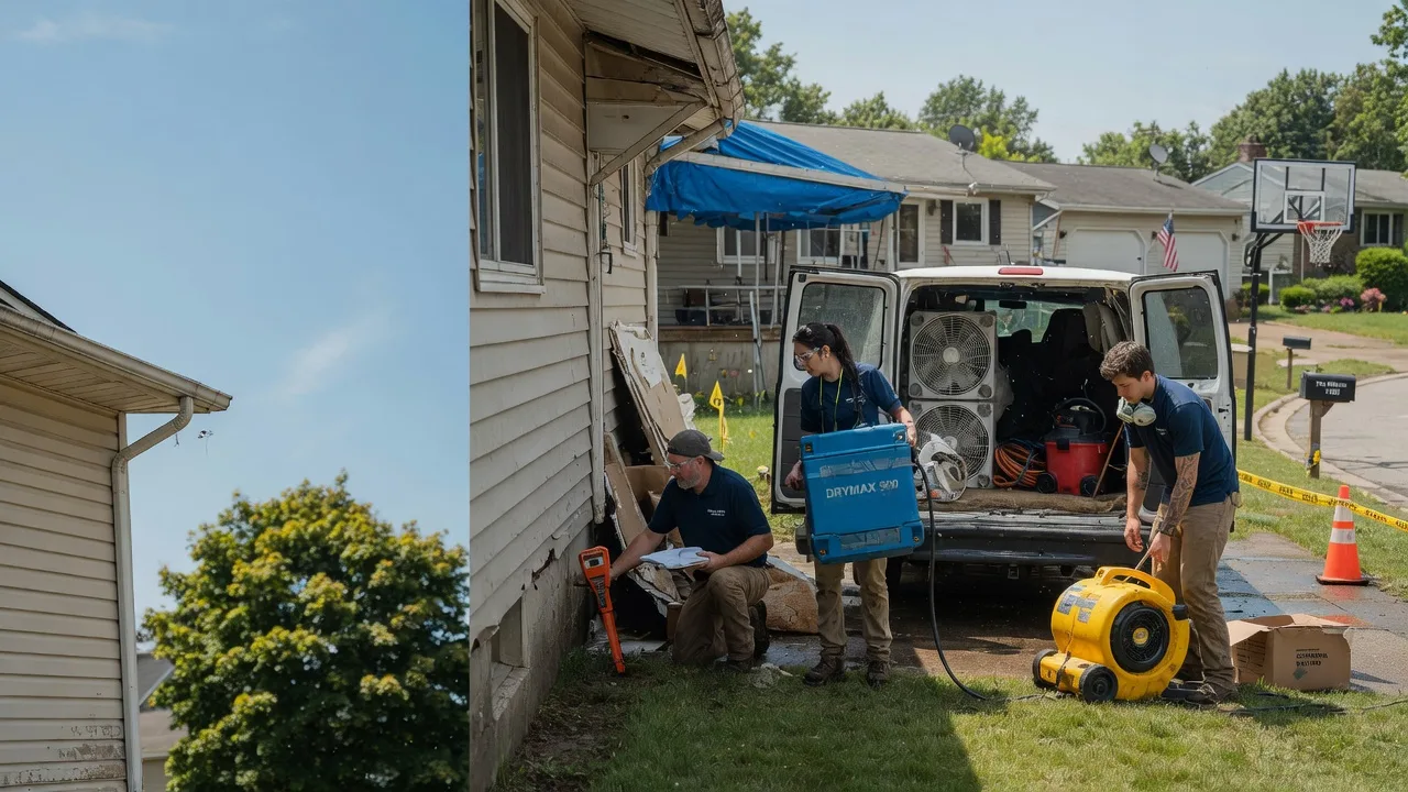 Ceiling Leak Cleanup in Cedar Grove, WI near me